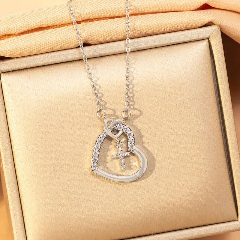 collier amour éternel argenté