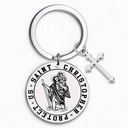 Porte clé rond Saint Christophe