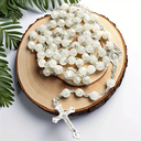 Chapelet Rosaire Blanc